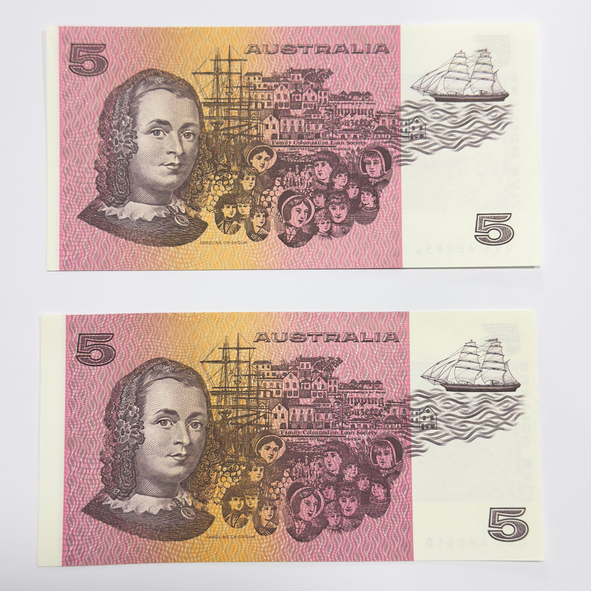 1991 $5 Fraser Cole CFU R213 - 1X Uncirculated in Note Protector Sleeve