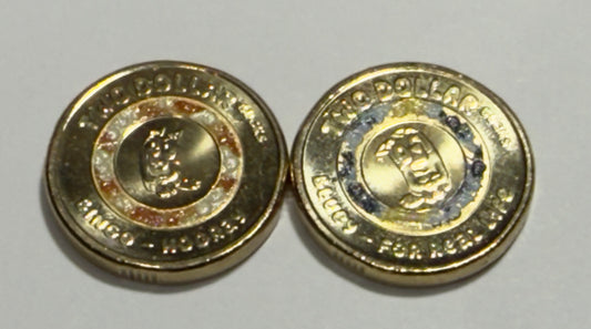 2026 $2 Bluey & Bingo Coloured Coins - Uncirculated 2 Coins in 2x2s