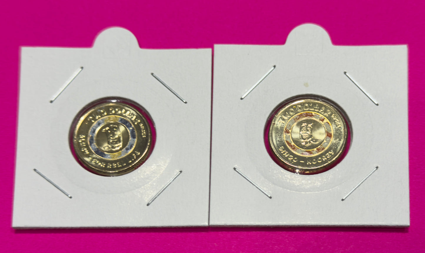 2026 $2 Bluey & Bingo Coloured Coins - Uncirculated 2 Coins in 2x2s