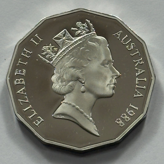 1988 50 Cent Proof Coin - comes in 2x2 - Bicentenary/Tall Ships - comes in 2x2