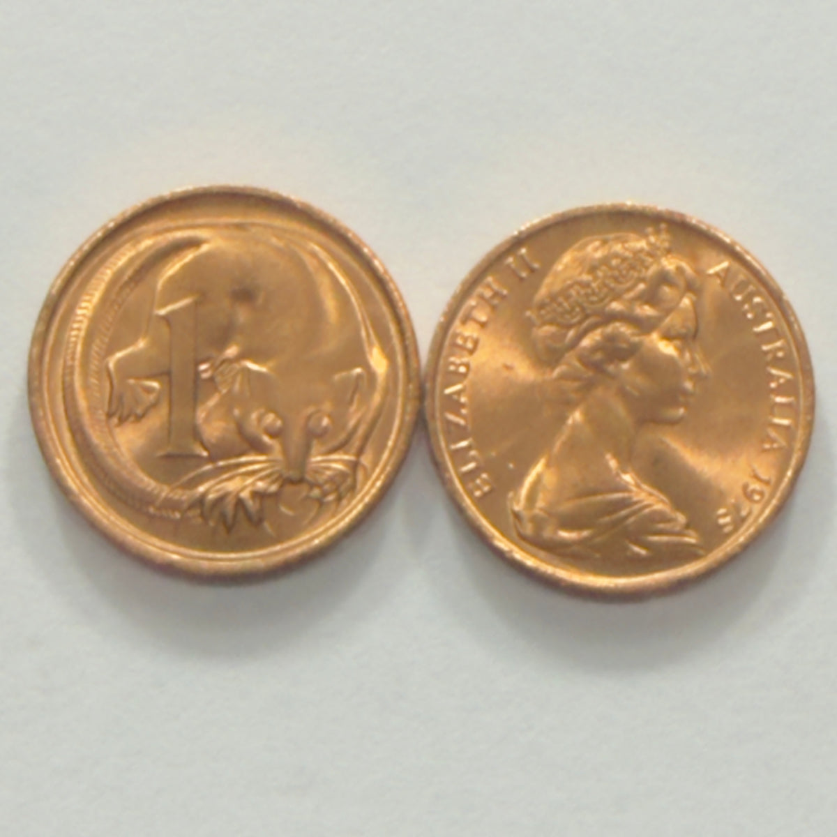 1975 1 Cent Coin - Uncirculated - Ex Ram Roll - One Cent - Comes In 2x2