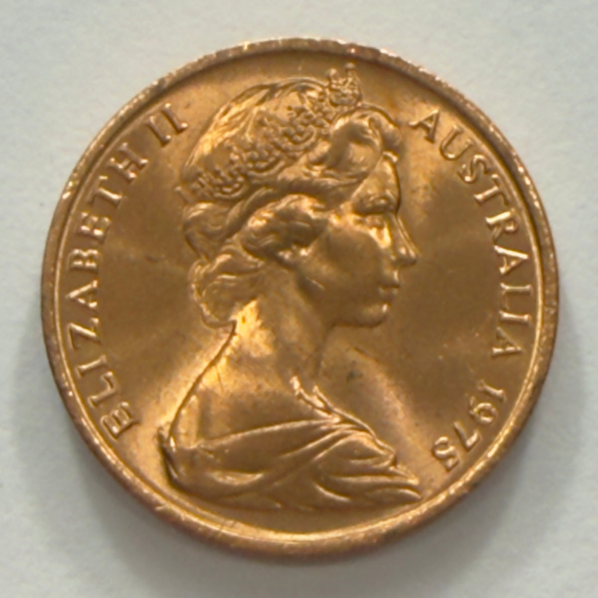 1975 1 Cent Coin - Uncirculated - Ex Ram Roll - One Cent - Comes In 2x2