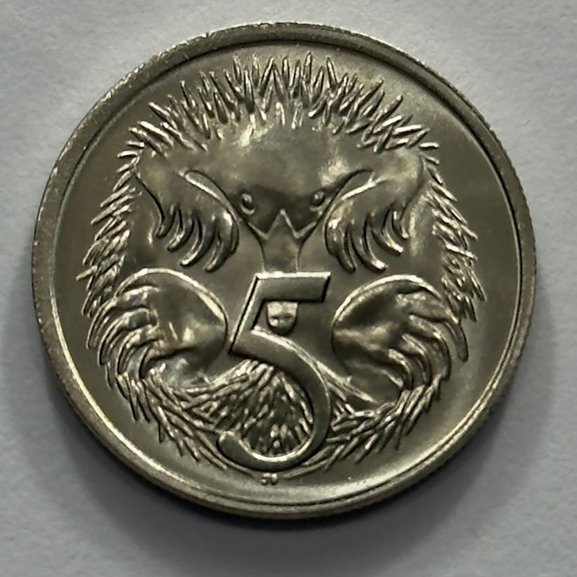 1975 5 Cent Coin - Uncirculated - Five Cent Coin - comes in 2x2