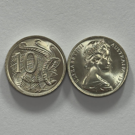1975 10 Cent Coin - Uncirculated - Ten Cent - comes in 2x2