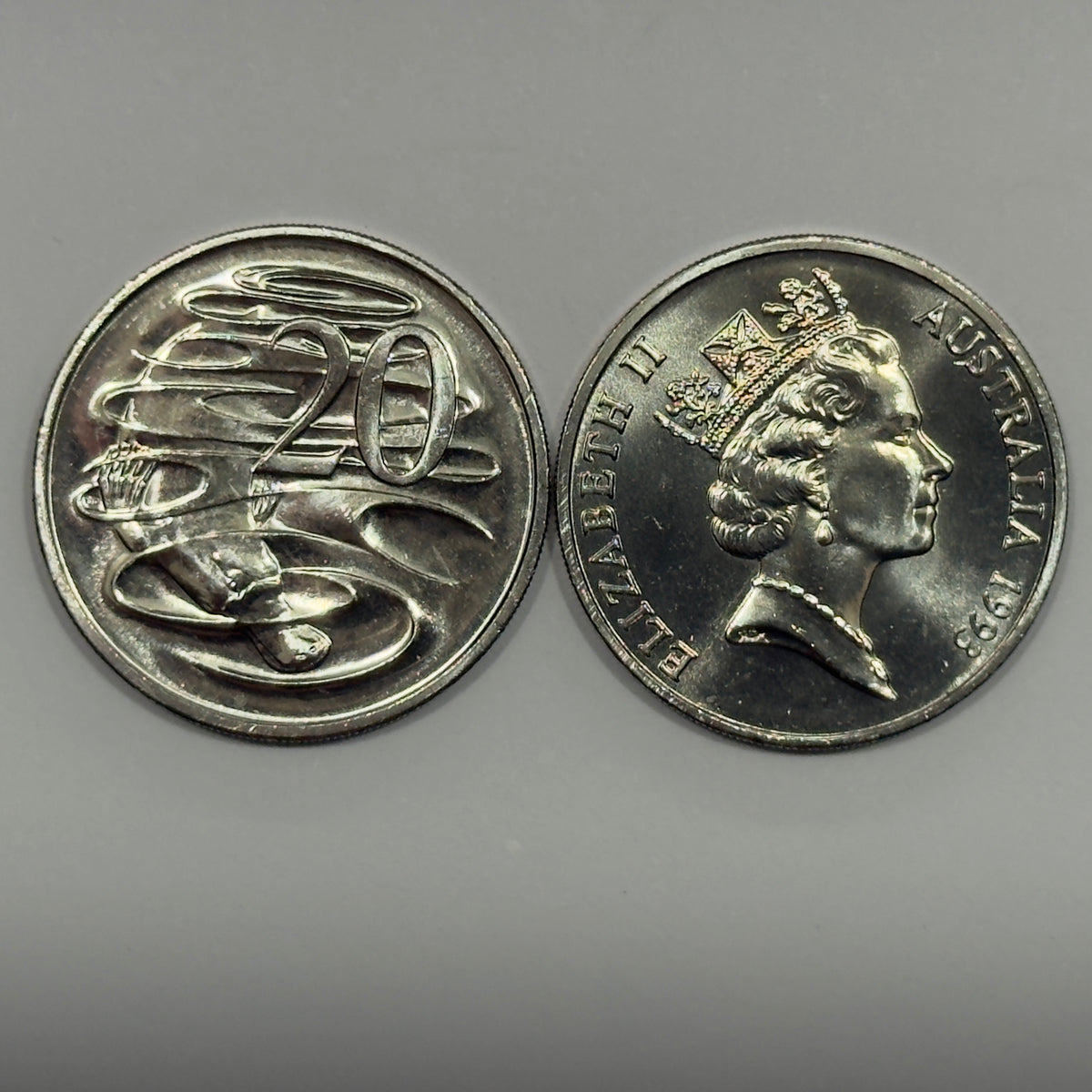 1993 20 Cent Coin - Choice Uncirculated - Twenty Cent - 20c - comes in 2x2