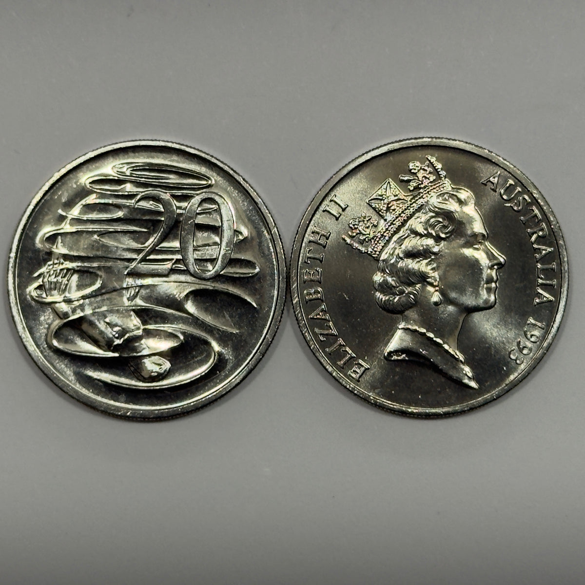1993 20 Cent Coin - Choice Uncirculated - Twenty Cent - 20c - comes in 2x2