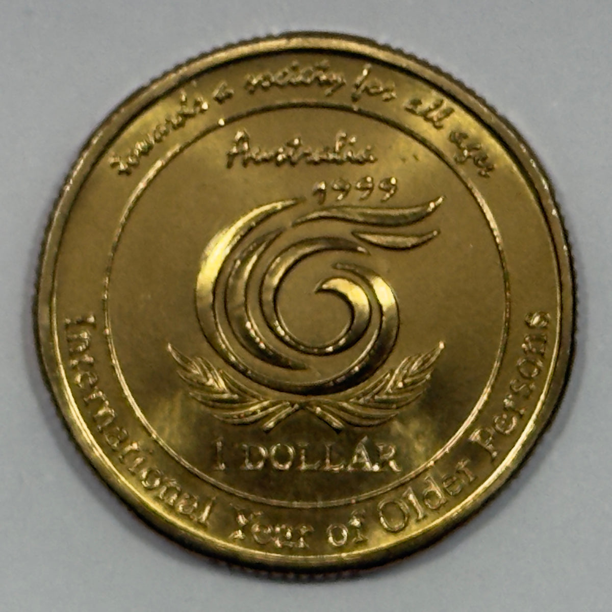 1999 $1 Coin - Year of the Older Person - Choice Uncirculated - comes in 2x2