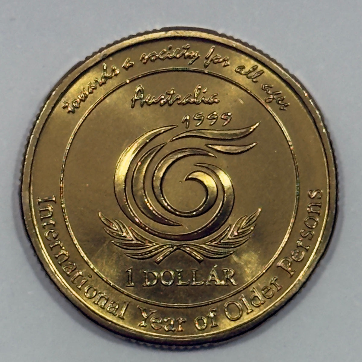 1999 $1 Coin - Year of the Older Person - Choice Uncirculated - comes in 2x2