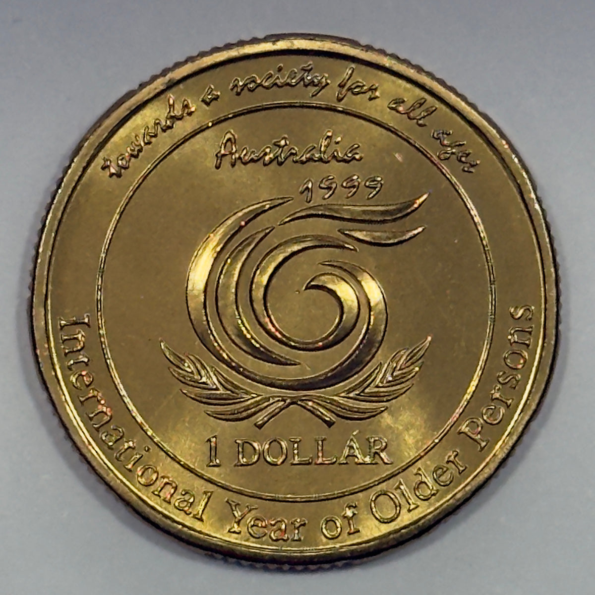 1999 $1 Coin - Year of the Older Person - Choice Uncirculated - comes in 2x2