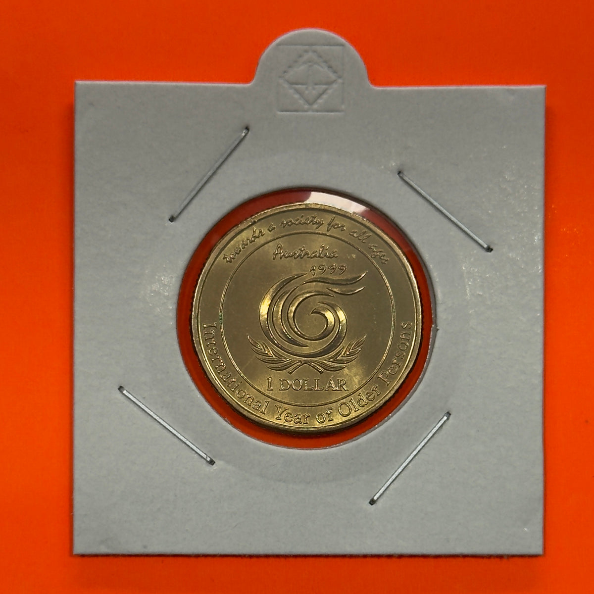 1999 $1 Coin - Year of the Older Person - Choice Uncirculated - comes in 2x2