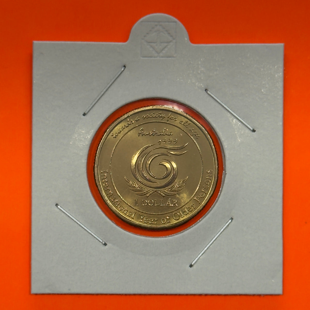 1999 $1 Coin - Year of the Older Person - Choice Uncirculated - comes in 2x2