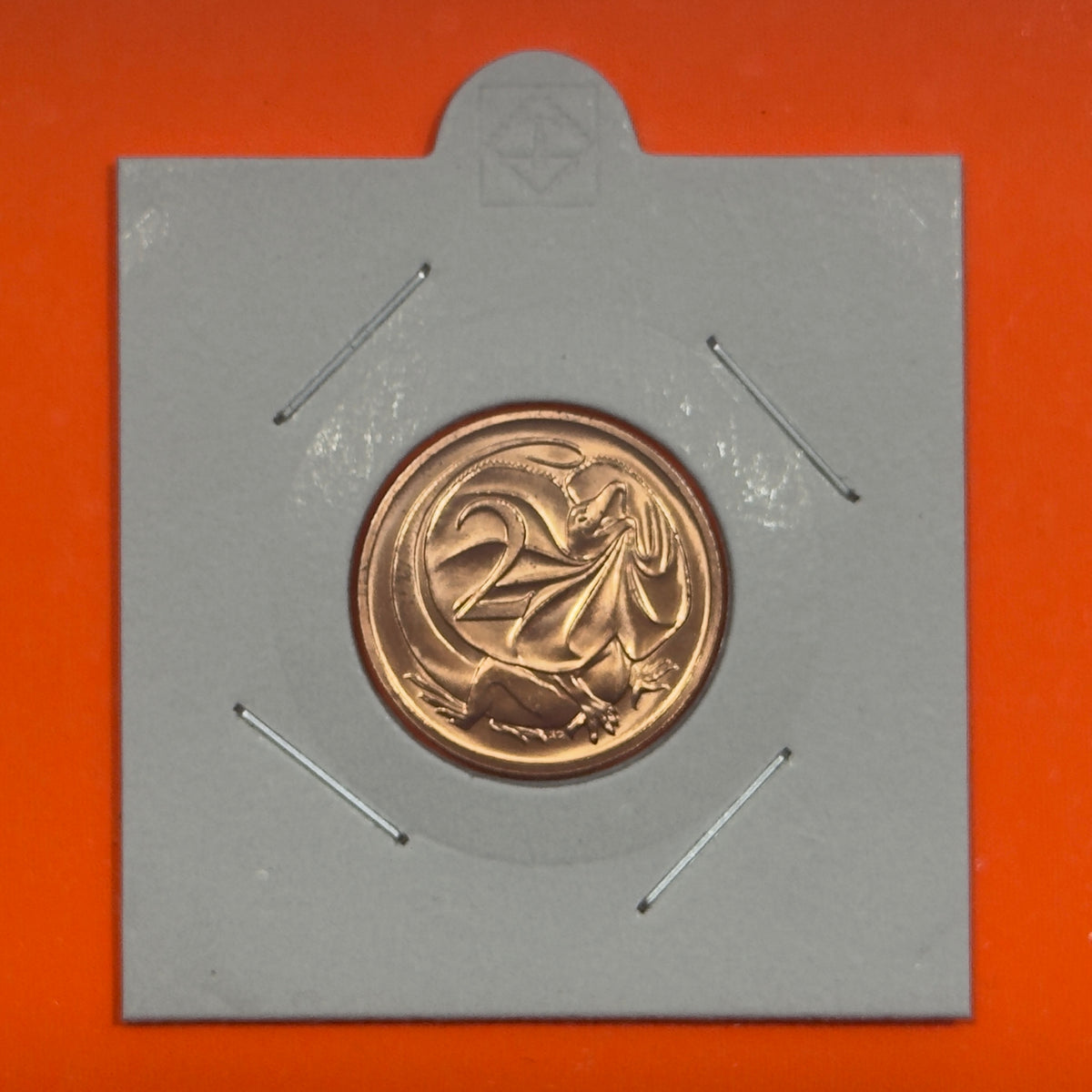 1988 2 Cent Coin - Uncirculated - Two Cent - ex Mint Set Coin - in 2x2
