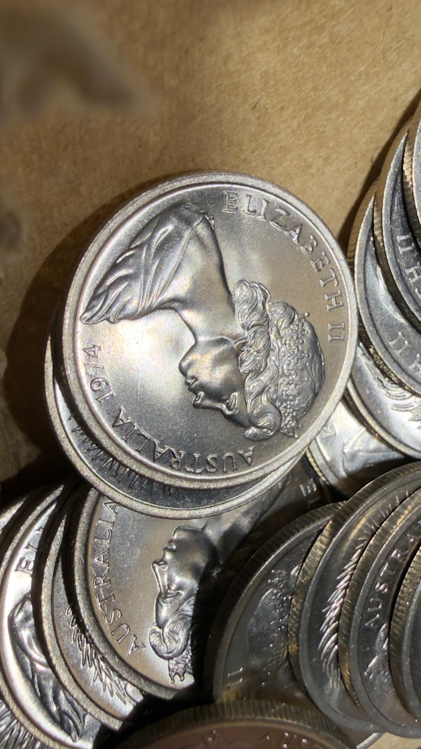1974 5 Cent Coin - Uncirculated - Ex RAM Roll - comes in 2x2
