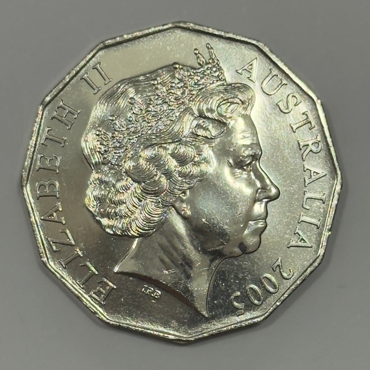 2005 50 Cent Coin - Student Design - Commonwealth Games - Uncirculated - in 2x2