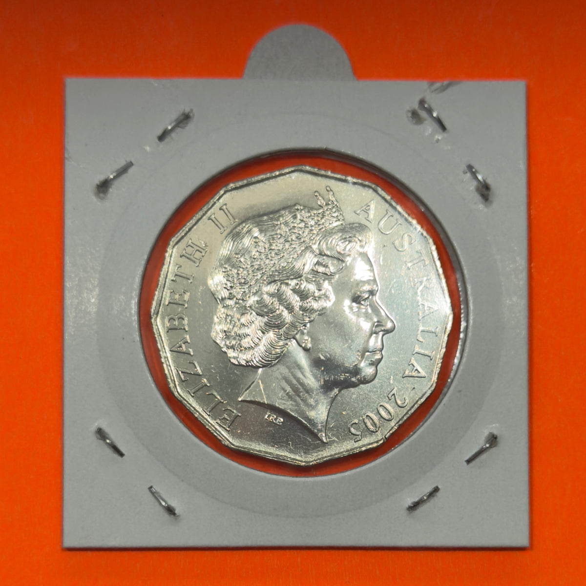 2005 50 Cent Coin - Student Design - Commonwealth Games - Uncirculated - in 2x2