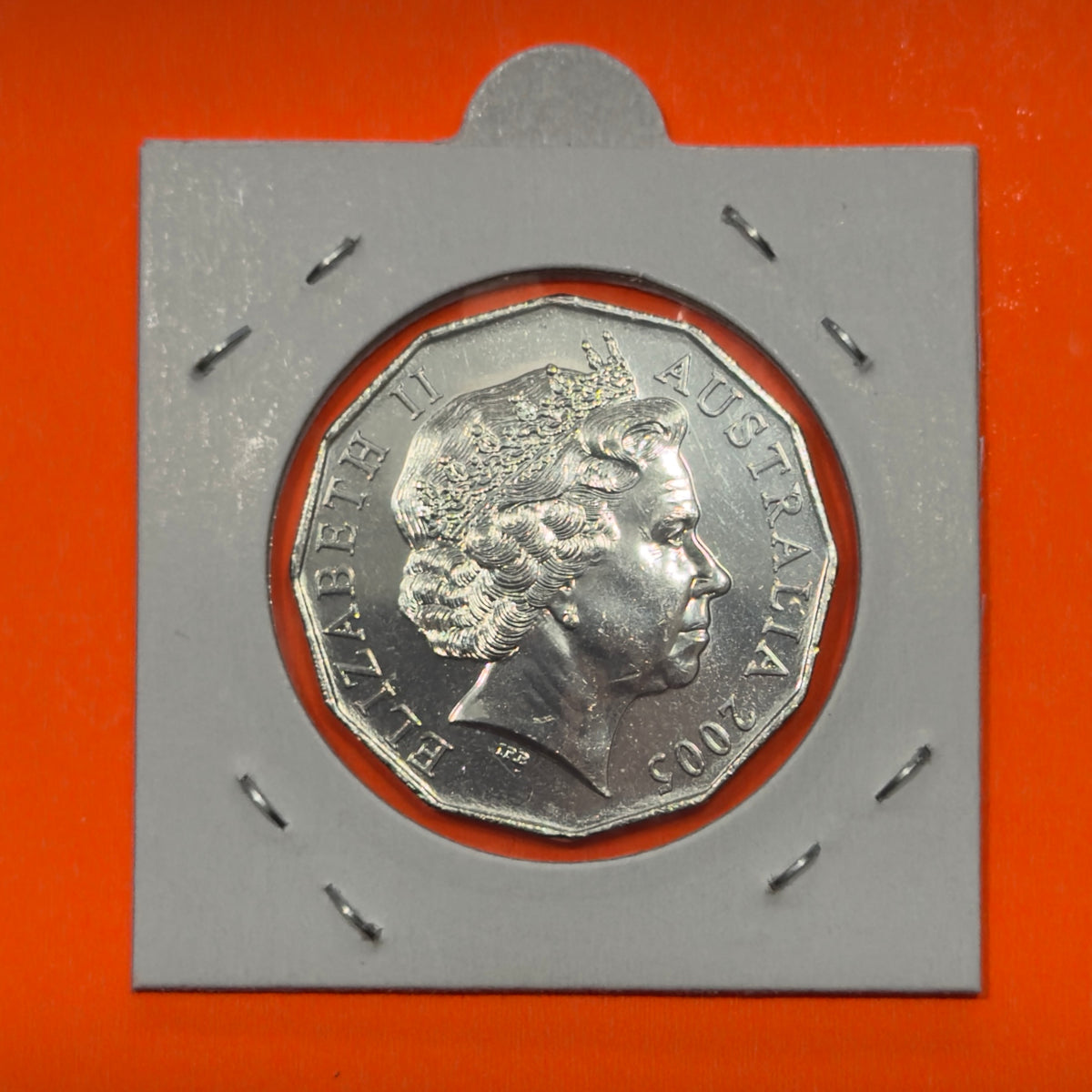 2005 50 Cent Coin - Student Design - Commonwealth Games - Uncirculated - in 2x2