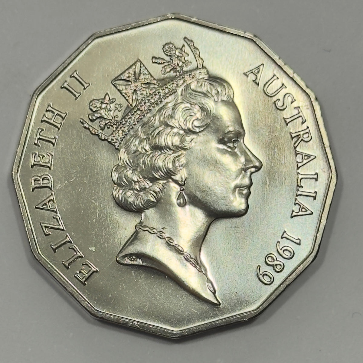 1989 50 Cent Coin - Choice Uncirculated - Mint Set Only Coin - comes In 2x2