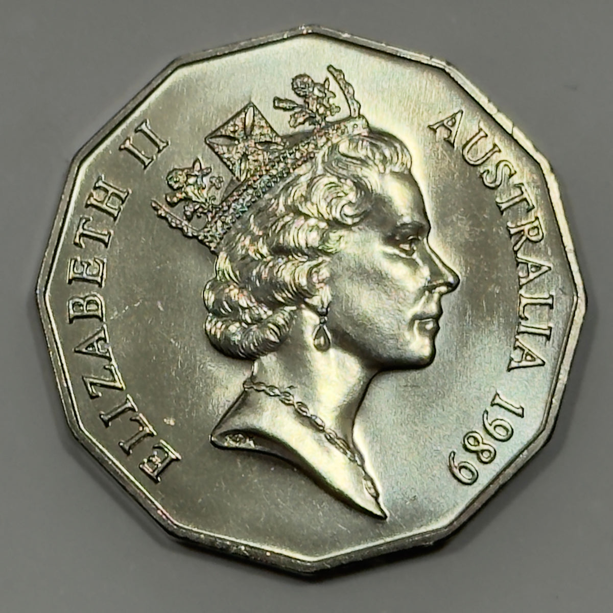 1989 50 Cent Coin - Choice Uncirculated - Mint Set Only Coin - comes In 2x2