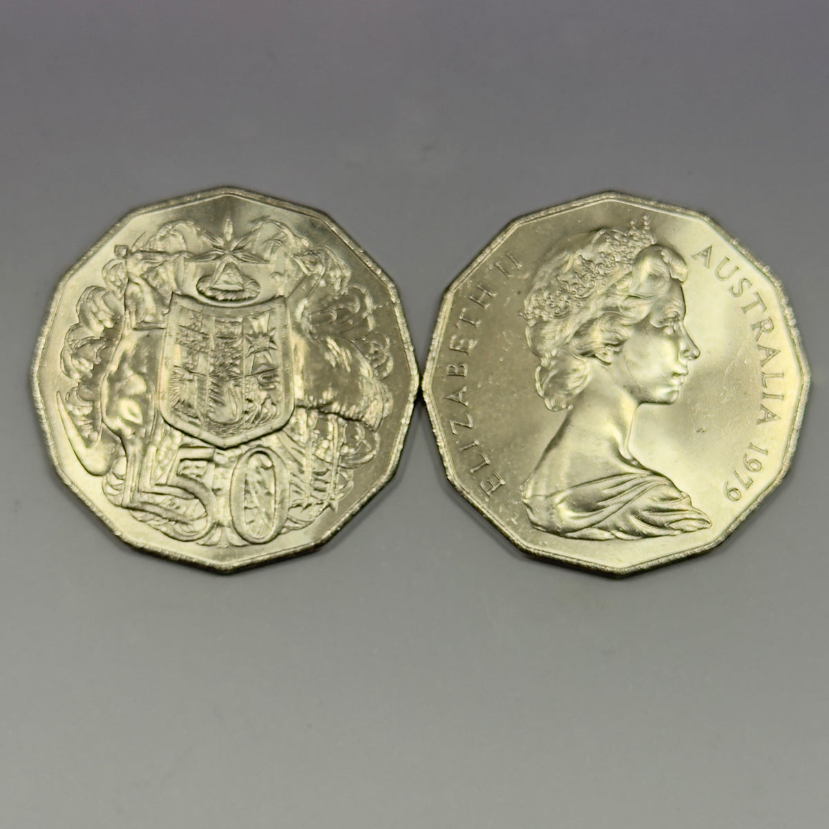 1979 50 Cent Coin - 50c COA Double Bar - Uncirculated - Ex RAM Roll