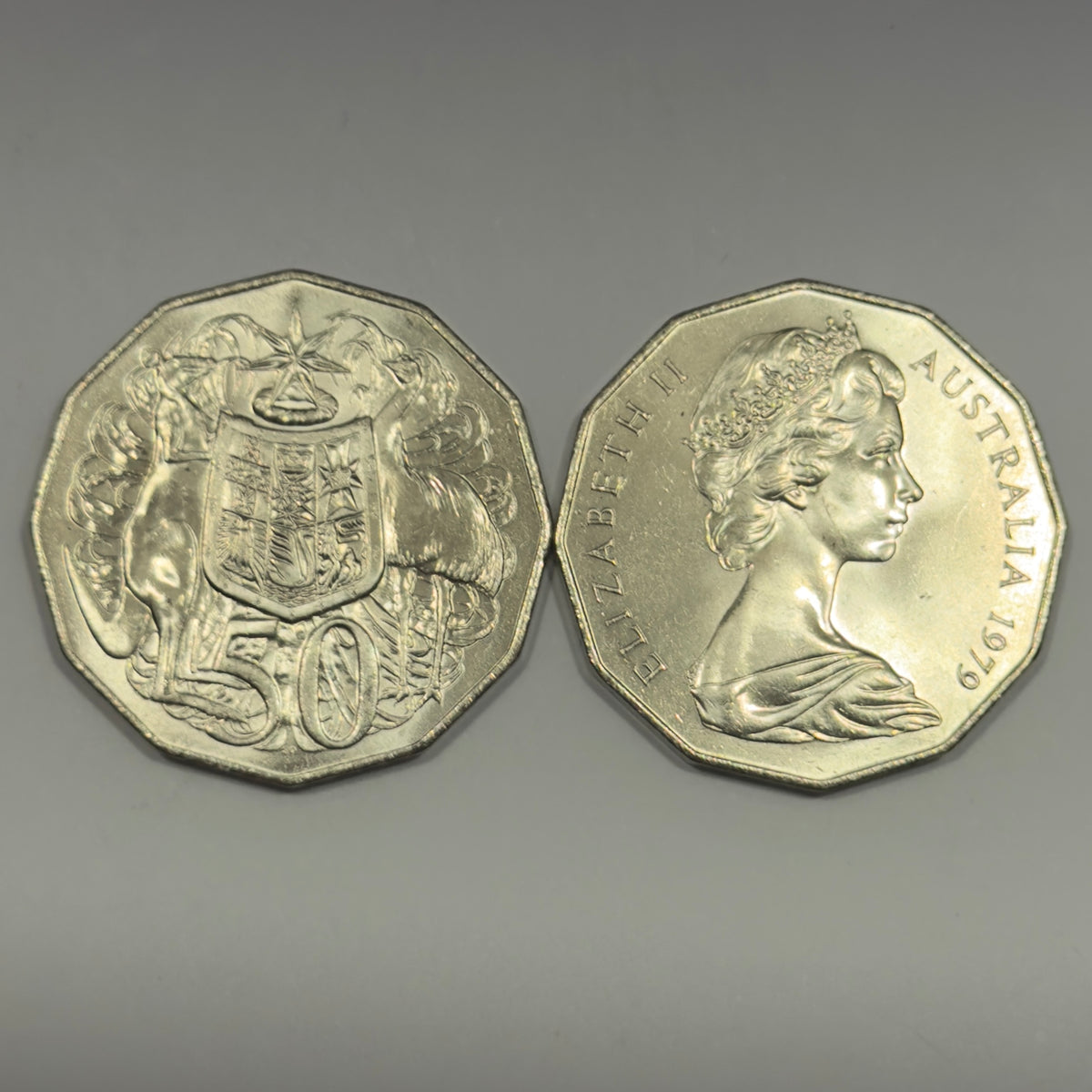 1979 50 Cent Coin - 50c COA Double Bar - Uncirculated - Ex RAM Roll