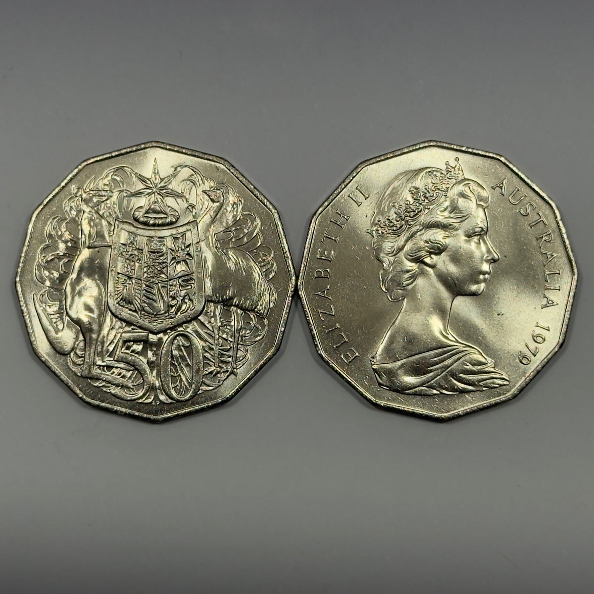 1979 50 Cent Coin - 50c COA Double Bar - Uncirculated - Ex RAM Roll
