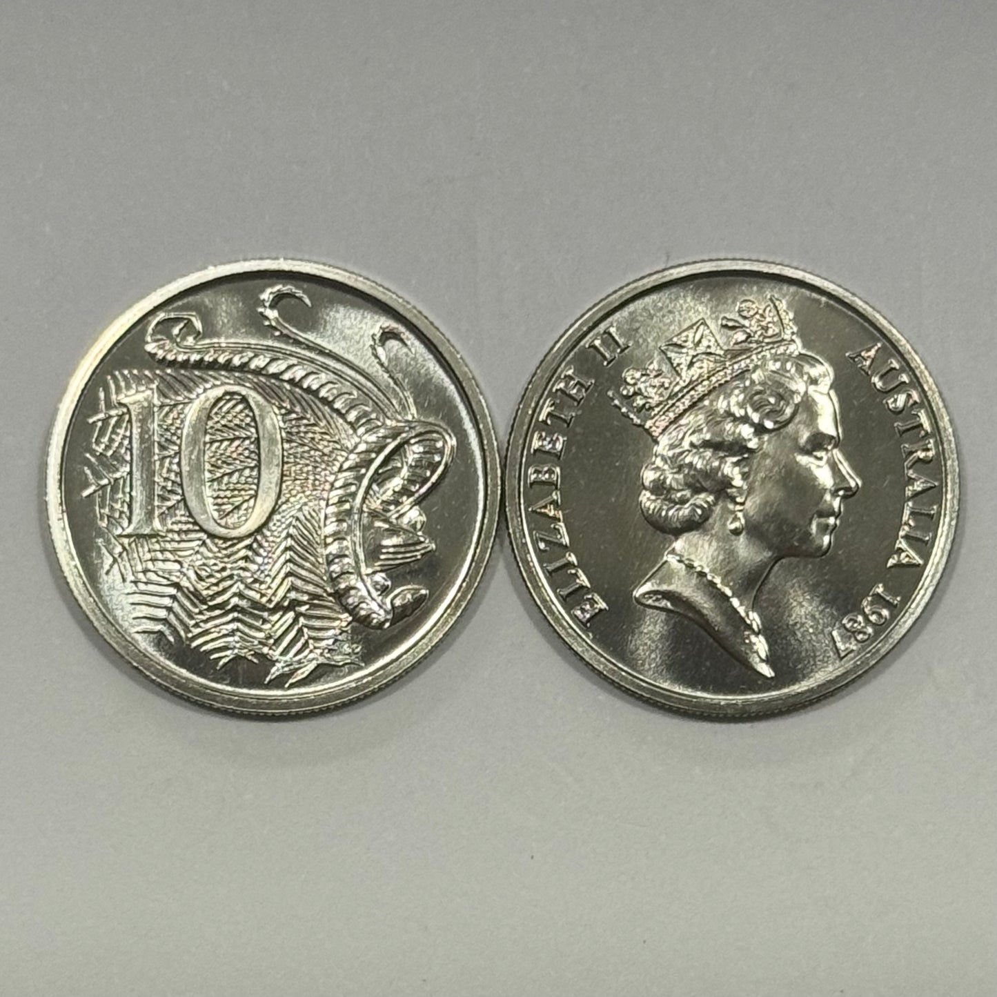 1987 10 Cent Coin - Uncirculated - Mint Set Only Coin - Ten Cent