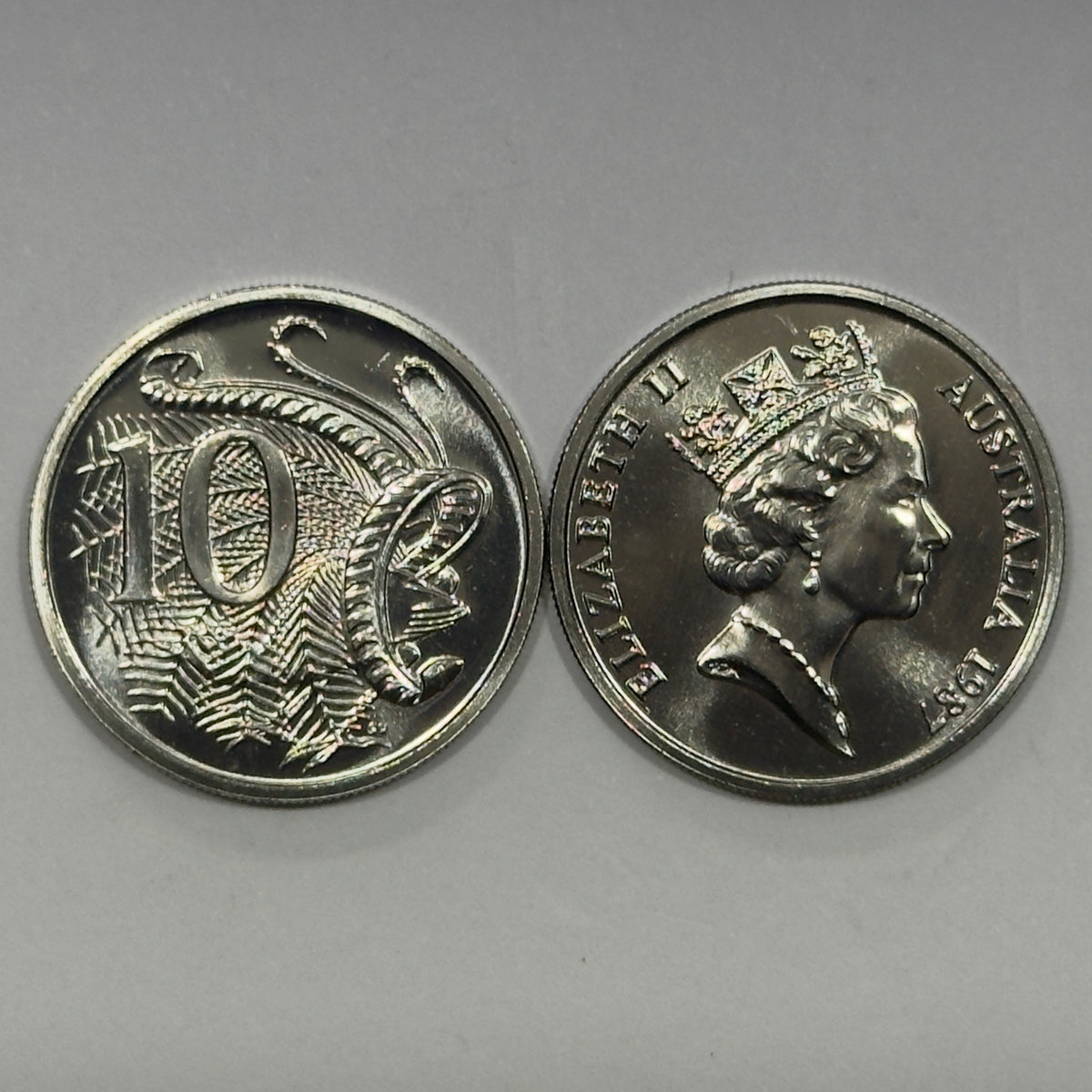1987 10 Cent Coin - Uncirculated - Mint Set Only Coin - Ten Cent