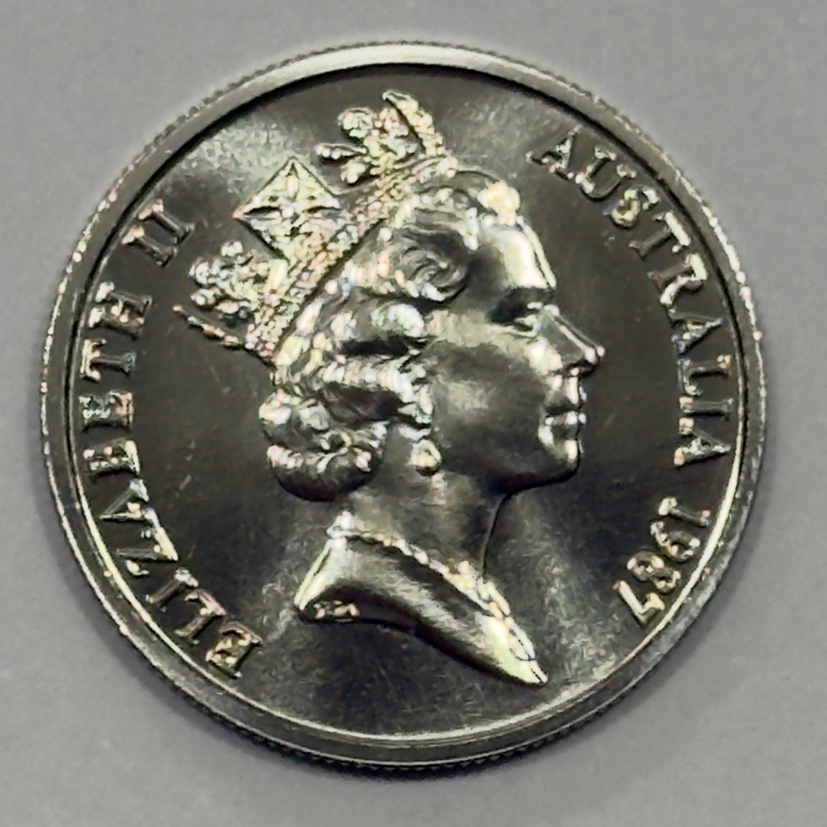 1987 5 Cent Coin - Choice Uncirculated 5c - Ex Mint Set Coin - Five Cent