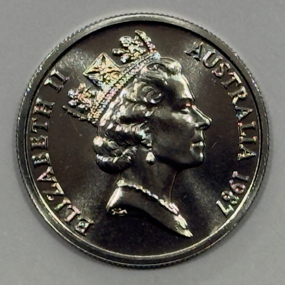 1987 5 Cent Coin - Choice Uncirculated 5c - Ex Mint Set Coin - Five Cent