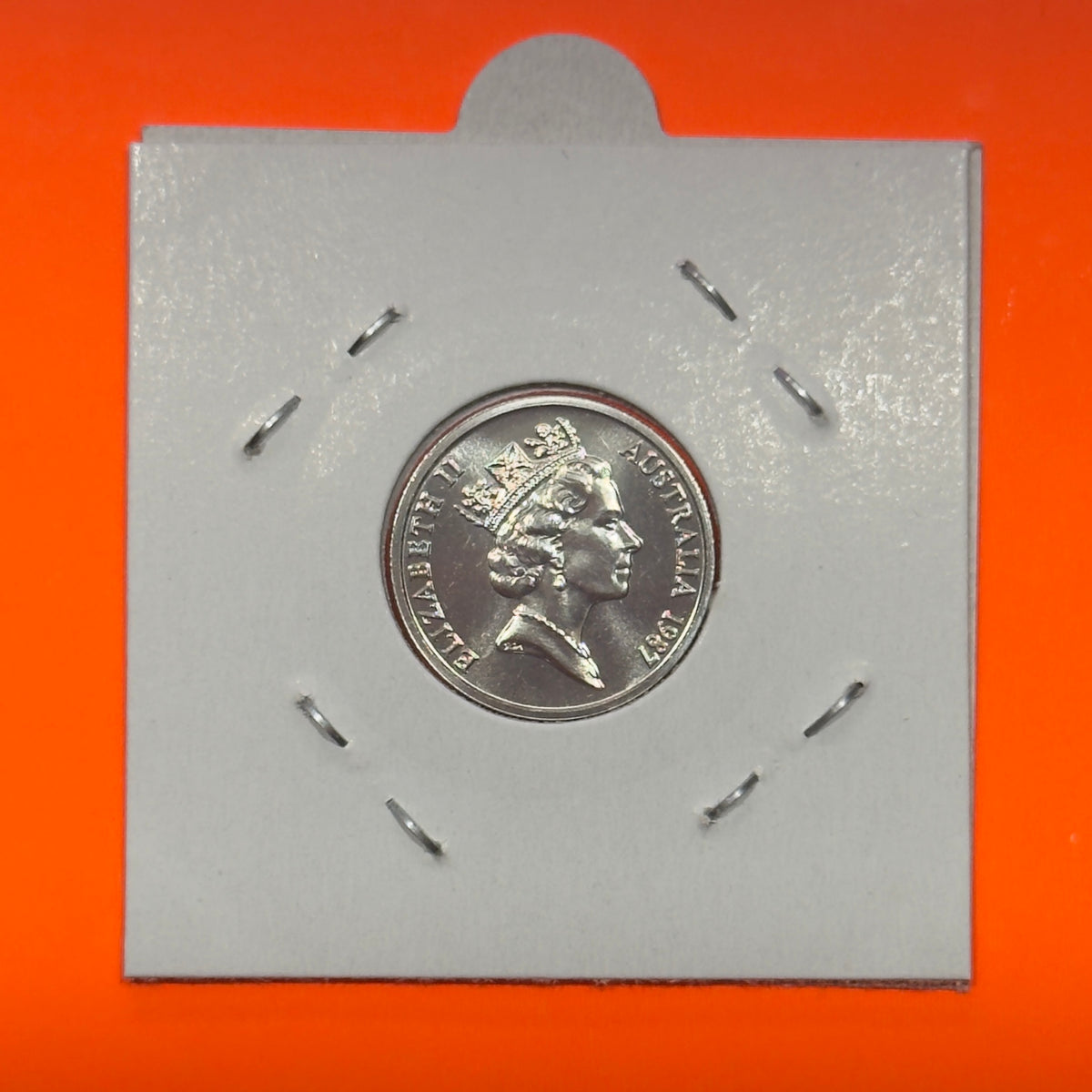 1987 5 Cent Coin - Choice Uncirculated 5c - Ex Mint Set Coin - Five Cent