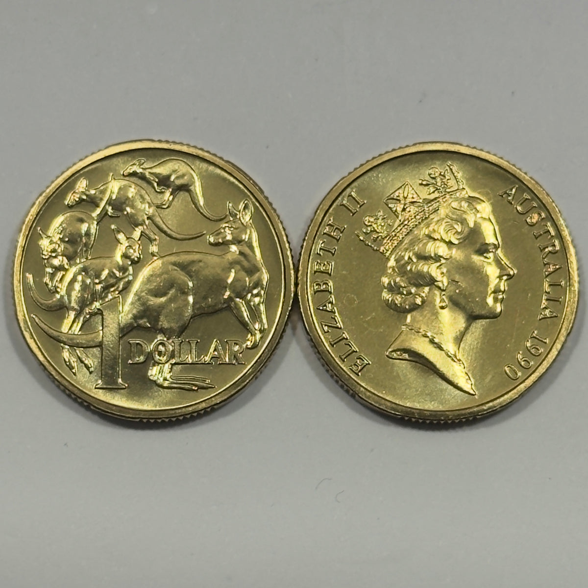1990 $1 Coin - Choice Uncirculated - MINT SET ONLY coin - One Dollar - in 2x2