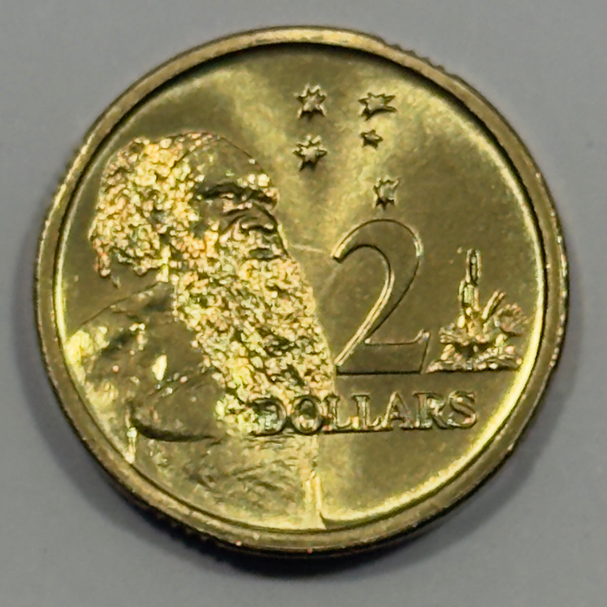 1990 $2 Coin - Choice Uncirculated - ex MINT SET coin - Two Dollar - in 2x2