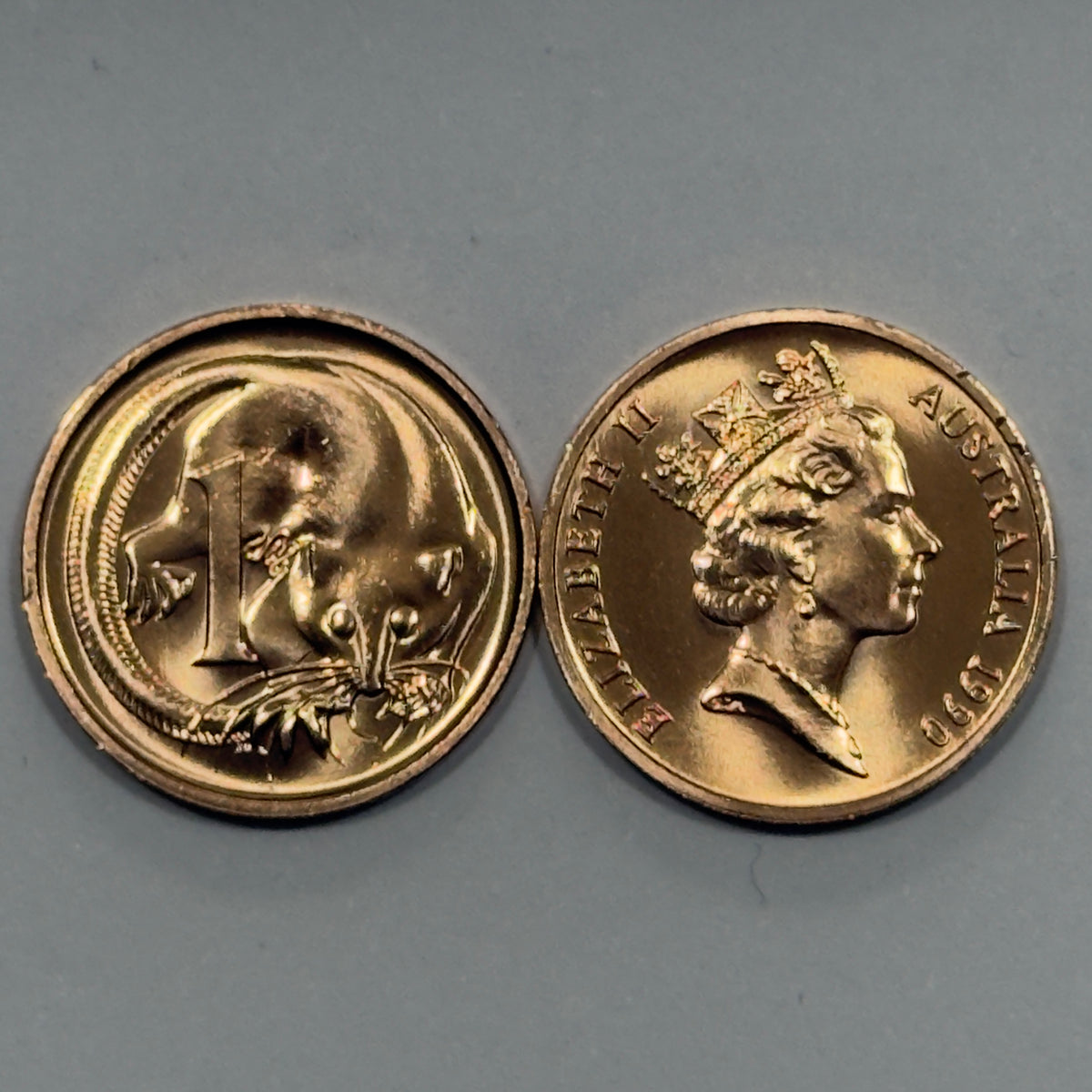 1990 1 Cent Coin - Choice Uncirculated - Ex MINT SET 1c Coin - Comes In 2x2