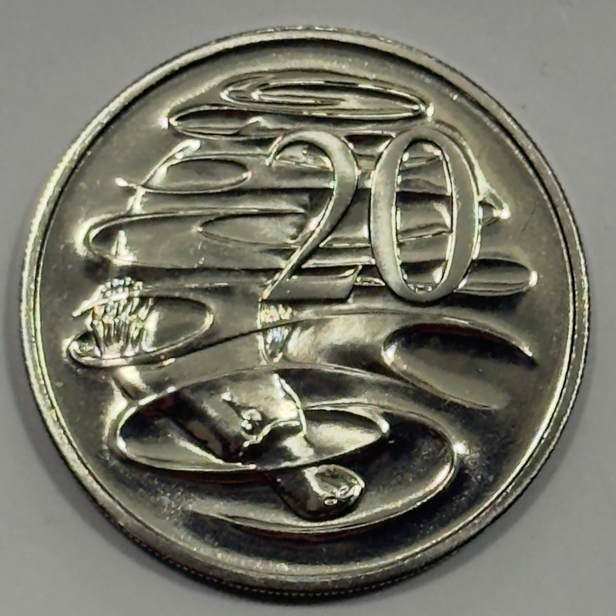 1998 20 Cent Coin - Choice Uncirculated - ex mint set coin - comes in 2x2