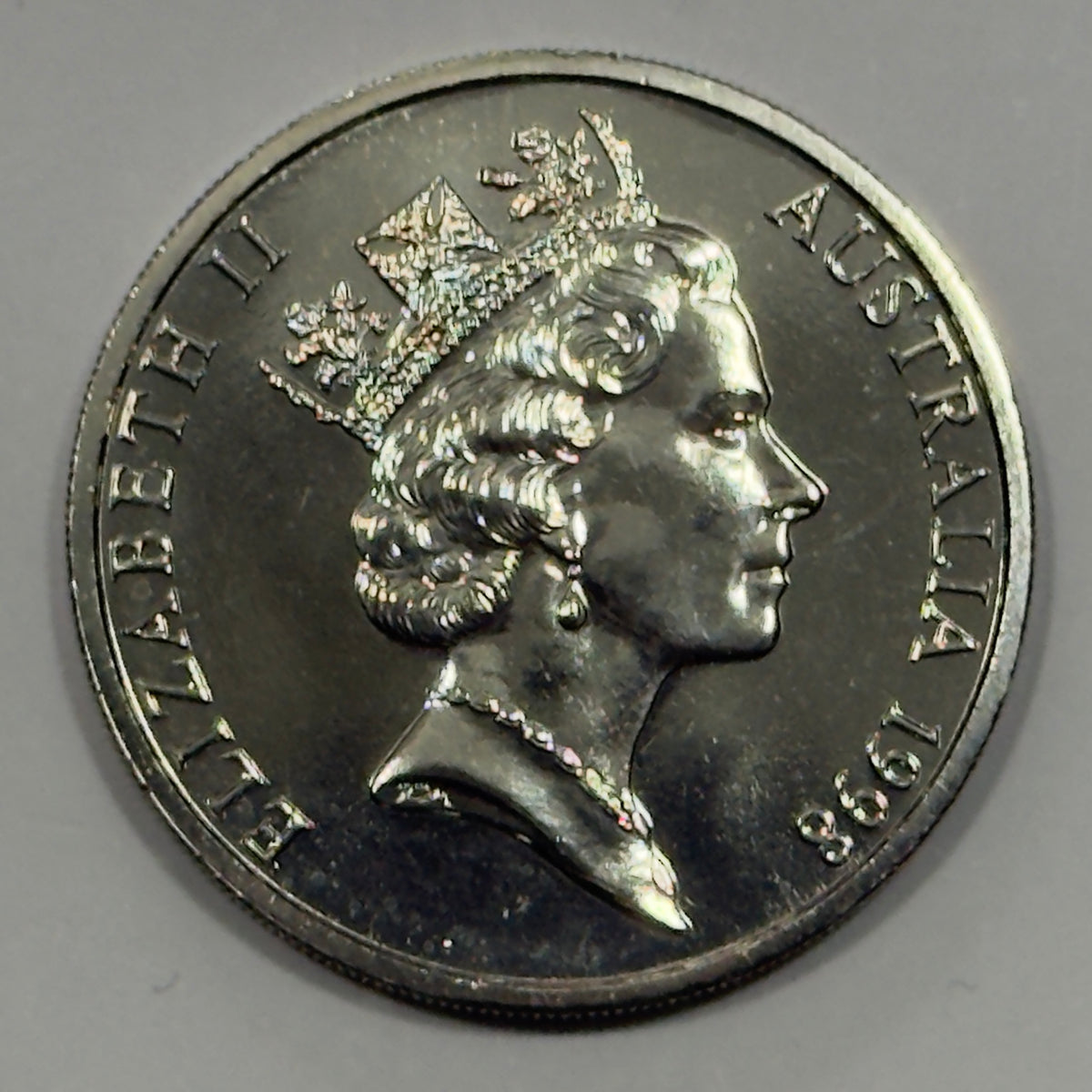 1998 20 Cent Coin - Choice Uncirculated - ex mint set coin - comes in 2x2