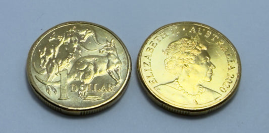 2020 $1 Coin - Uncirculated - Mob Of Roos - One Dollar - comes in 2x2