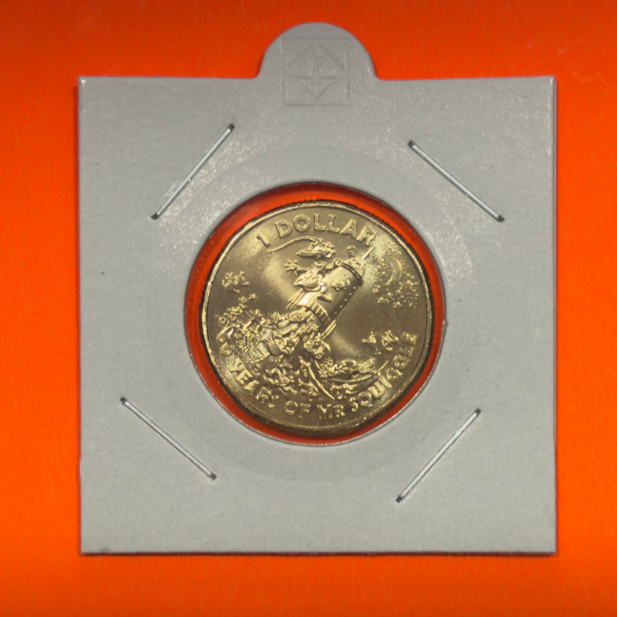 2019 $1 Coin - Mr Squiggle - Rocketship - Uncirculated - ex mint set - in 2x2