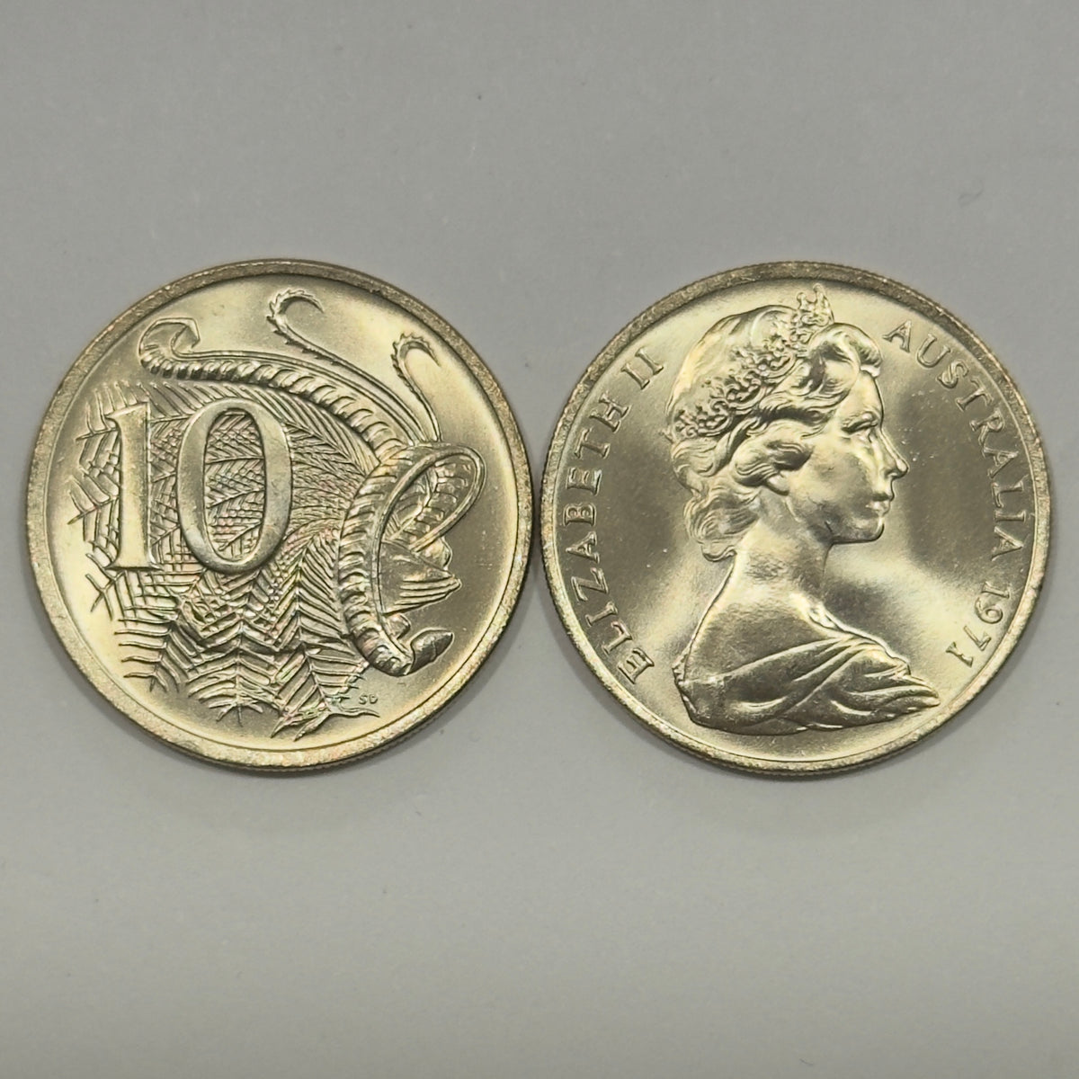 1971 10 Cent Coin - Uncirculated Ex RAM Roll - Beautiful Luster