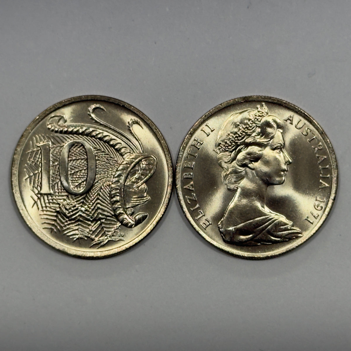 1971 10 Cent Coin - Uncirculated Ex RAM Roll - Beautiful Luster