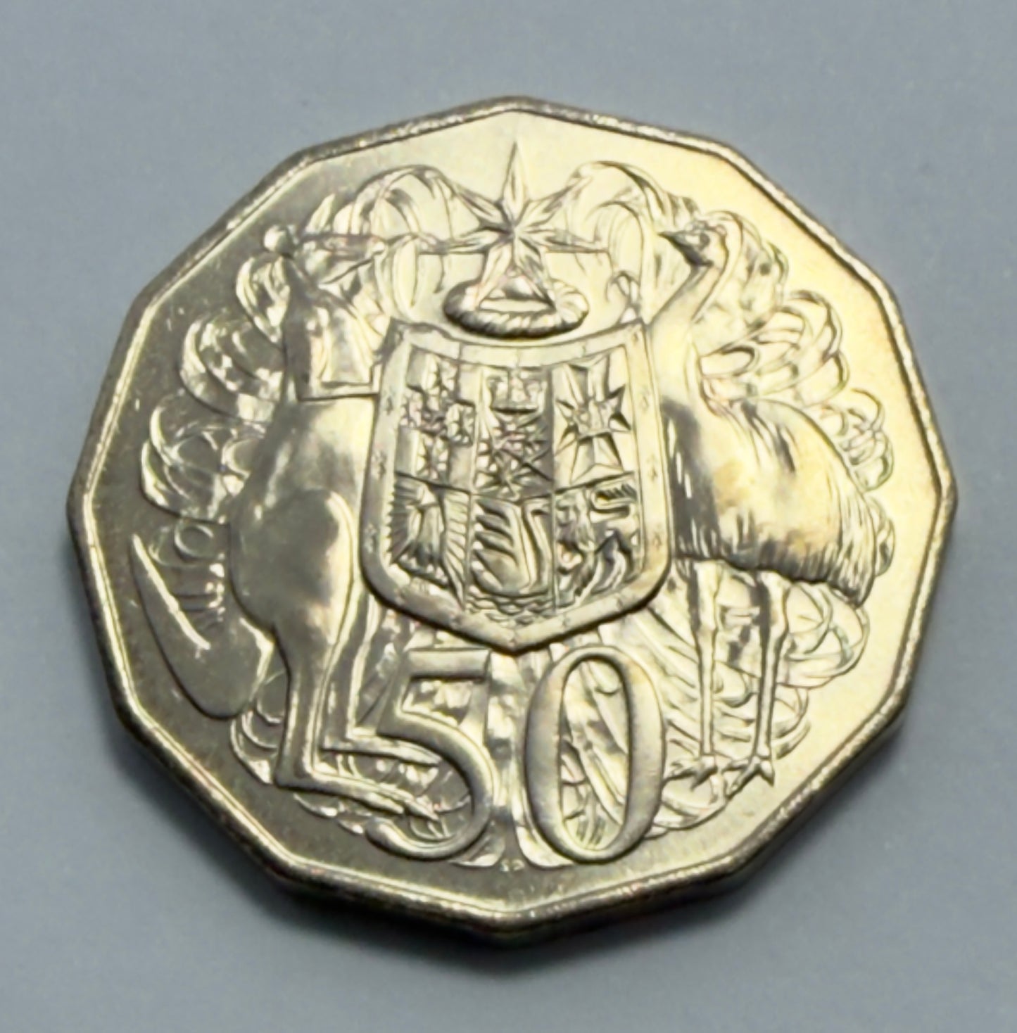1981 50 Cent Coin - Coat Of Arms - Uncirculated - comes in 2x2