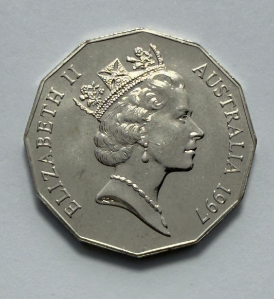 1997 50 Cent COA - Uncirculated - Ex Mint set - LOW MINTAGE 4.3 million