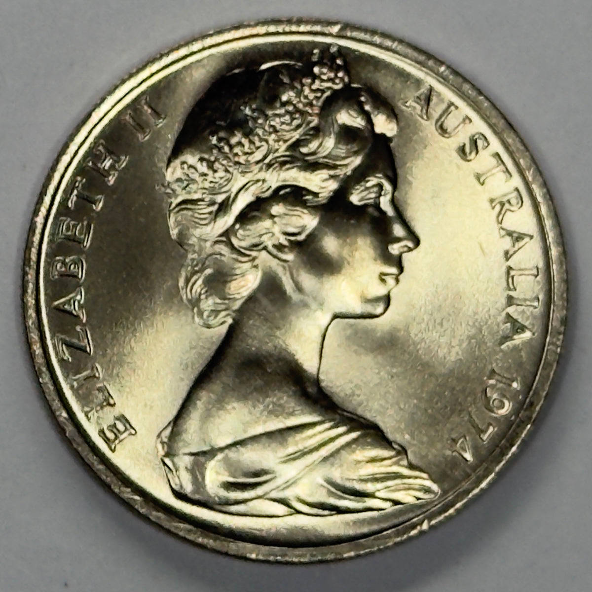 1974 10 Cent Coin - Uncirculated 10c - Ex RAM Roll Ten Cent - comes in 2x2