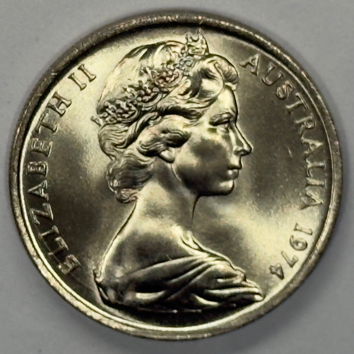 1974 10 Cent Coin - Uncirculated 10c - Ex RAM Roll Ten Cent - comes in 2x2