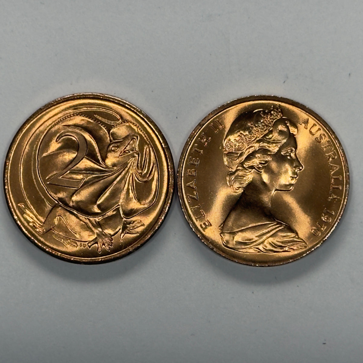 1970 2 Cent Coin - Uncirculated - Two Cent- 2c - comes in 2x2