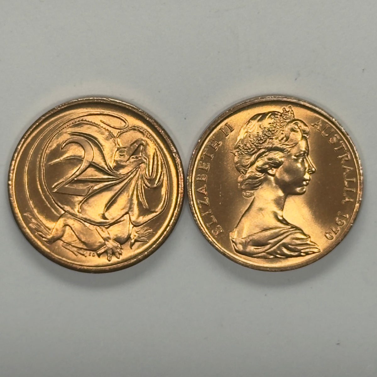 1970 2 Cent Coin - Uncirculated - Two Cent- 2c - comes in 2x2