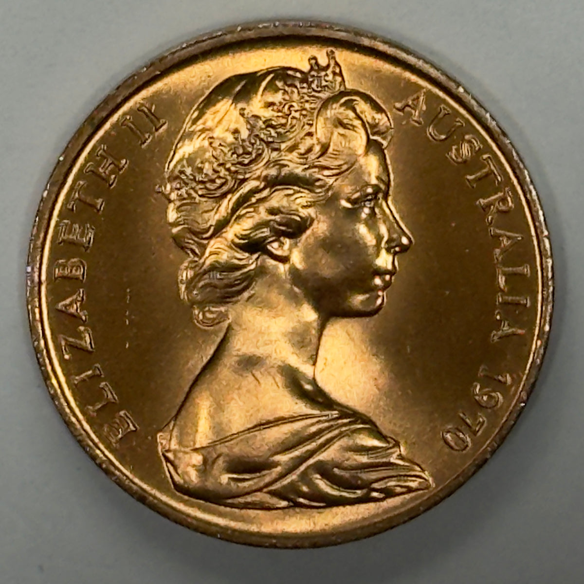 1970 2 Cent Coin - Uncirculated - Two Cent- 2c - comes in 2x2