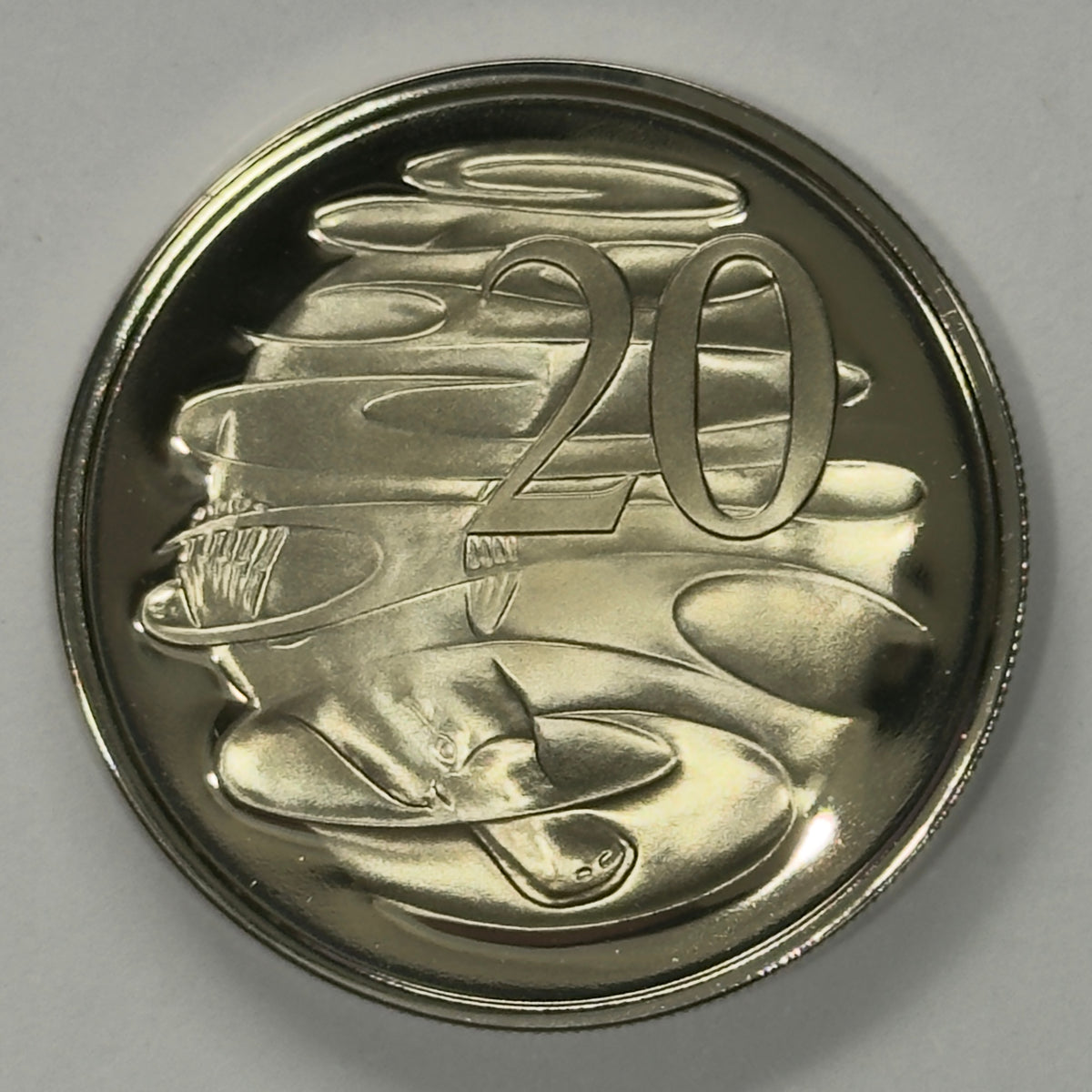 1977 20 Cent Proof Coin - Twenty Cent Proof - comes in 2x2