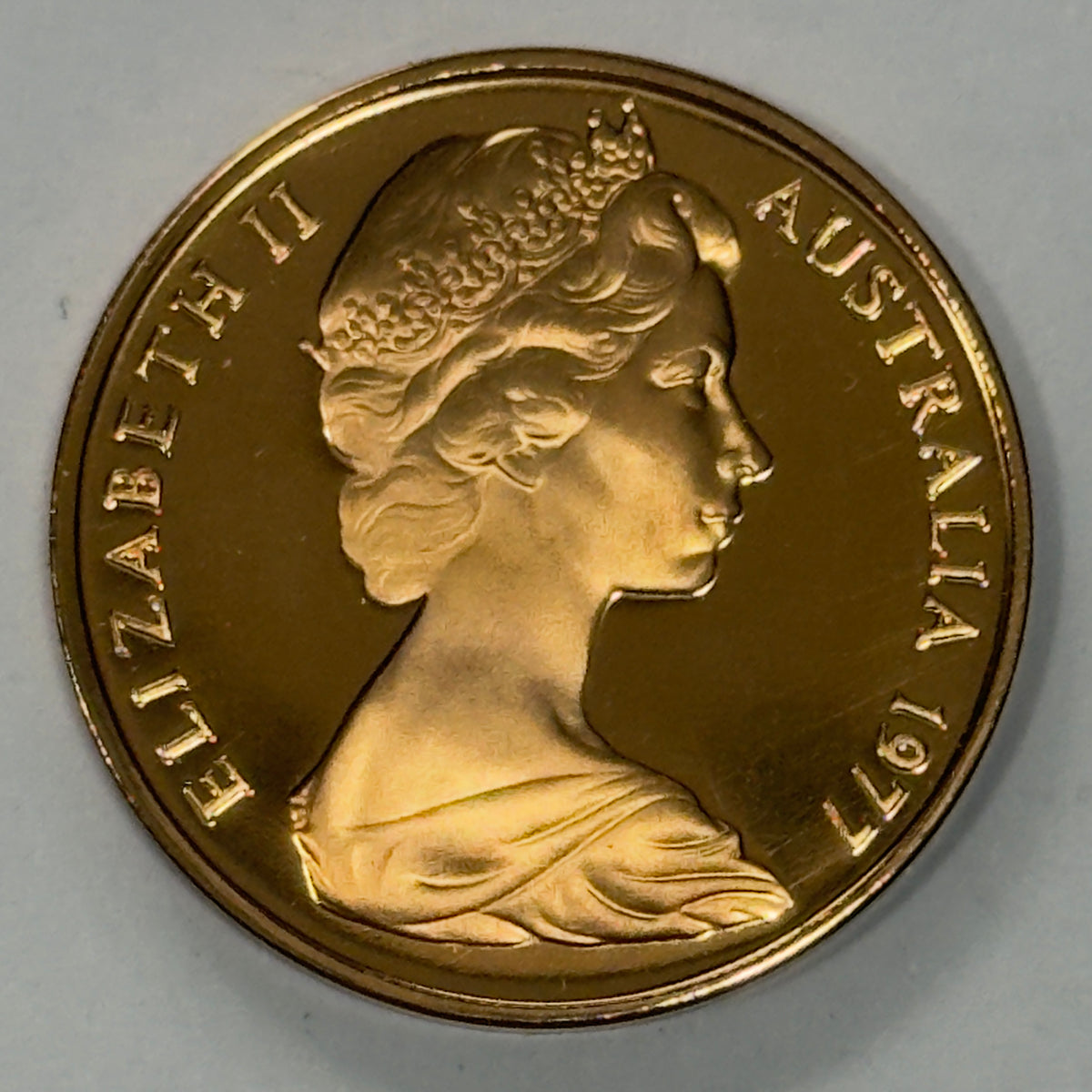 1977 2 Cent Proof Coin - Two Cent Proof - comes in 2x2