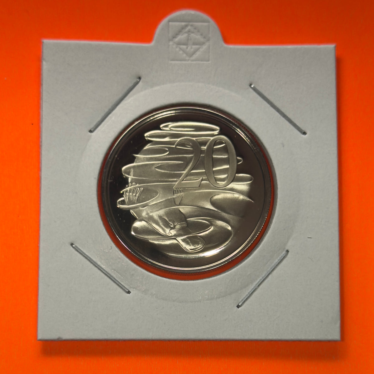 1977 20 Cent Proof Coin - Twenty Cent Proof - comes in 2x2