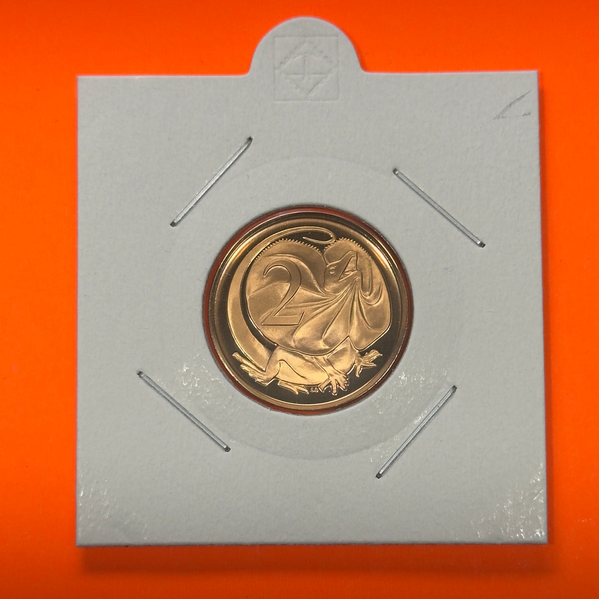 1977 2 Cent Proof Coin - Two Cent Proof - comes in 2x2